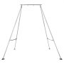 VEVOR Yoga Stand Frame, Max 140.6 kg Load Swing Stand, Triangular Structure Pull Up Stands, Aerial Silk Stands with Height Adjustable & Aluminum Frame Legs, Stainless Steel Top Bar