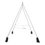 VEVOR Yoga Stand Frame, 3m Length Swing Stand, Max 250 kg Load Triangular Structure Aerial Rig, Aerial Silk Stands for Yoga Enthusiasts, Non-Slip Base, Lightweight, Detachable Design