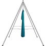 VEVOR Aerial Yoga Hammock with Yoga Frame 6 x 2.6 m, Green Yoga Swing Air Flying, Yoga Swing Hammock Swing 250 kg Max. Load Capacity, incl. Yoga Socks & Foot Pads, Anti-Gravity Exercises