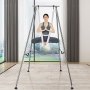 VEVOR Kit de Columpio y Hamaca Aérea para Yoga, Soporte de Yoga Profesional 295 cm de Altura, Hamaca Blanca de 6x2,6 m, Capacidad de Carga Máxima de 250 kg, para Fitness, Culturismo, Pilates, Blanco