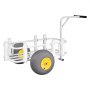 VEVOR Carro de Pesca para Playa con Ruedas Inflables de PU 330 mm y Portacañas, 7 Soportes para Cañas, Carrito para Playa de Acero al Carbono con Capacidad de 90 kg, Transporte para Camping Exteriores