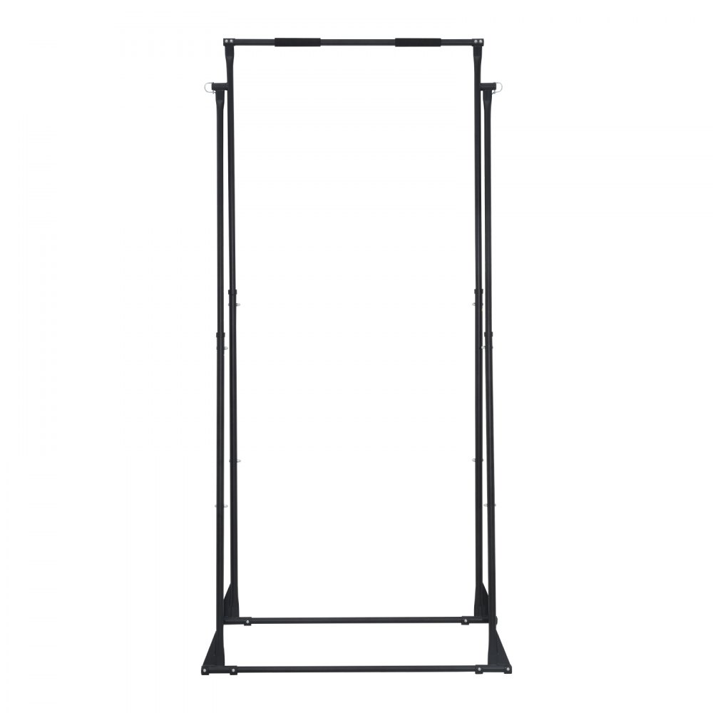 VEVOR Soporte de Yoga con Estructura para Columpio, Capacidad de Carga Máxima de 200 kg, Espuma EVA, Ajuste Horizontal de 4 Posiciones y Ajuste Vertical de 6 Posiciones, 1750 x 1300 x 2400 mm