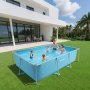 VEVOR Frame Above Ground Swimming Pool, 3 x 2 x 0.762 m Rectangular Steel Metal Frame, Large Rectangle Outdoor Backyard Family Pool, Easy to Assemble Rust-Resistant, 3959.54 L Water Capacity, Blue