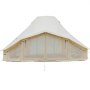 VEVOR Canvas Bell Tent, 4 Seasons 6 x 4 x 3.1 m Yurt Tent for Camping with Stove Jack, Poly-Cotton Breathable Holds up to 12 People with Rain Cover, for Family Camping Glamping Outdoor Hunting Party