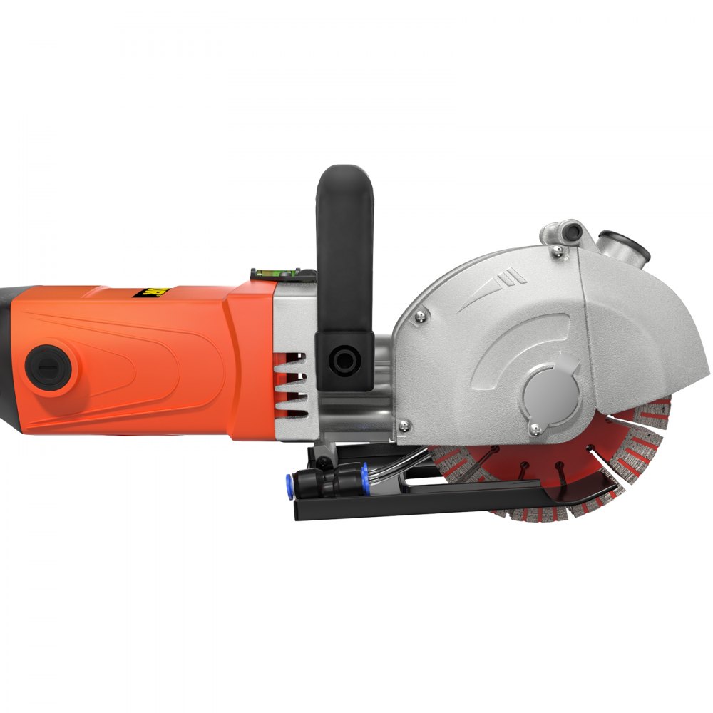 VEVOR Rozadora Eléctrica 4000W Máquina Rozadora de Pared 7500 Rpm Ranuradora de Pared con 5 Hojas de Sierra 125 mm Amoladora de Pared 33 mm Ideal