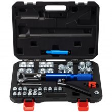 VEVOR Herramienta de Abocardado 45° Cono Abocardado Juego de Herramientas de Abocardado 1/4" 5/16" 3/8" Expansor de Tubo Hidráulico para Tubos de Cobre Blando Tubos de Acero Inoxidable Tubería HAVC