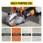Máquina de Ranurado de Pared 360°, 4800 W 220 V 6000 r/min Ranuradora de Pared Eléctrica, Diámetro de Hoja de Sierra 133 mm Rozadora Ranuradora para Cortar Hormigón, Mármol, Granito, Ladrillos