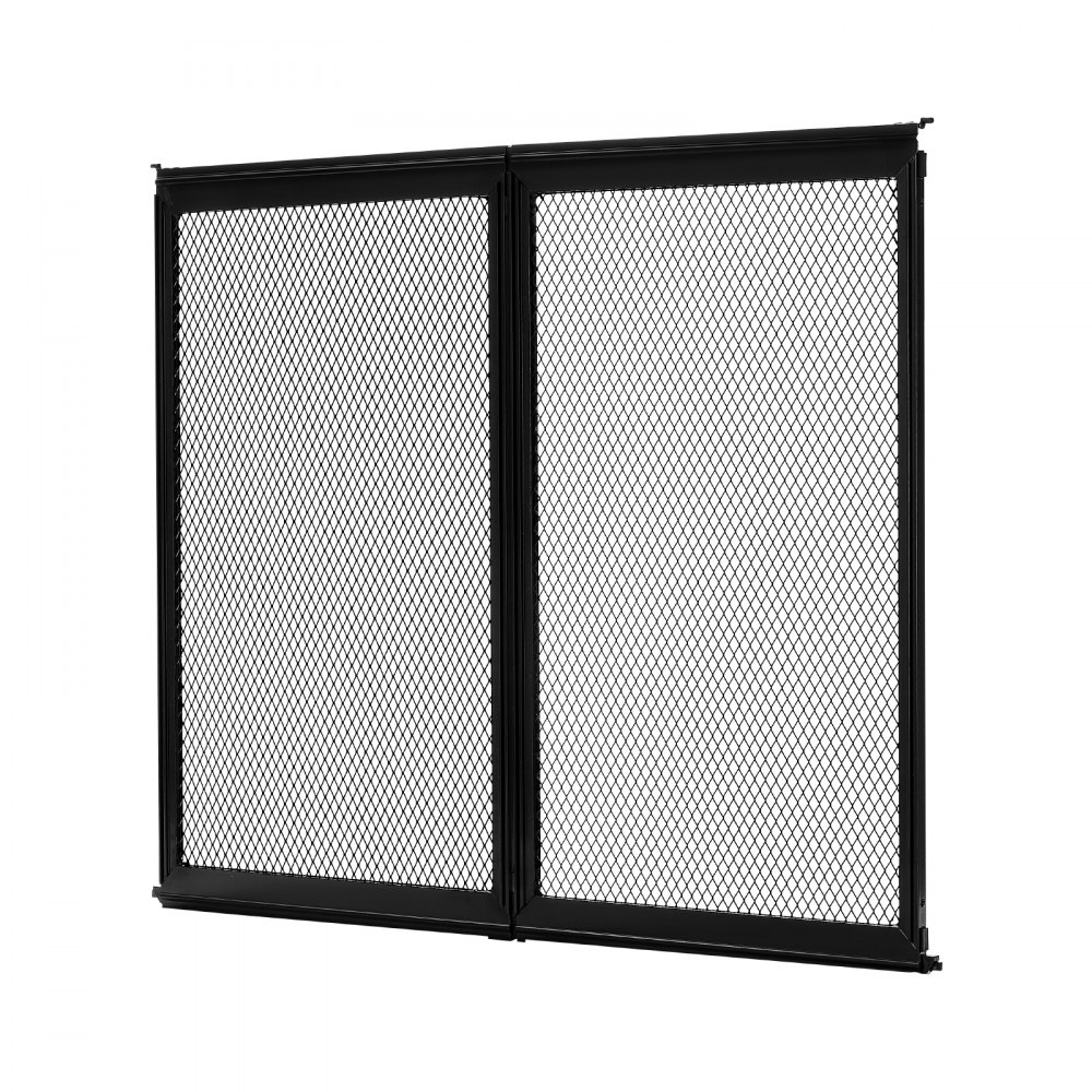 VEVOR Protector de Puerta para Caravana, Rejilla de 571,5 x 508 x 10,6  mm Malla Transpirable Reforzada Protección de Entrada para Caravanas de Aleación de Aluminio para Mascotas, Color Negro