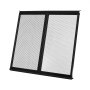 VEVOR Protector de Puerta para Caravana, Rejilla de 571,5 x 508 x 10,6  mm Malla Transpirable Reforzada Protección de Entrada para Caravanas de Aleación de Aluminio para Mascotas, Color Negro