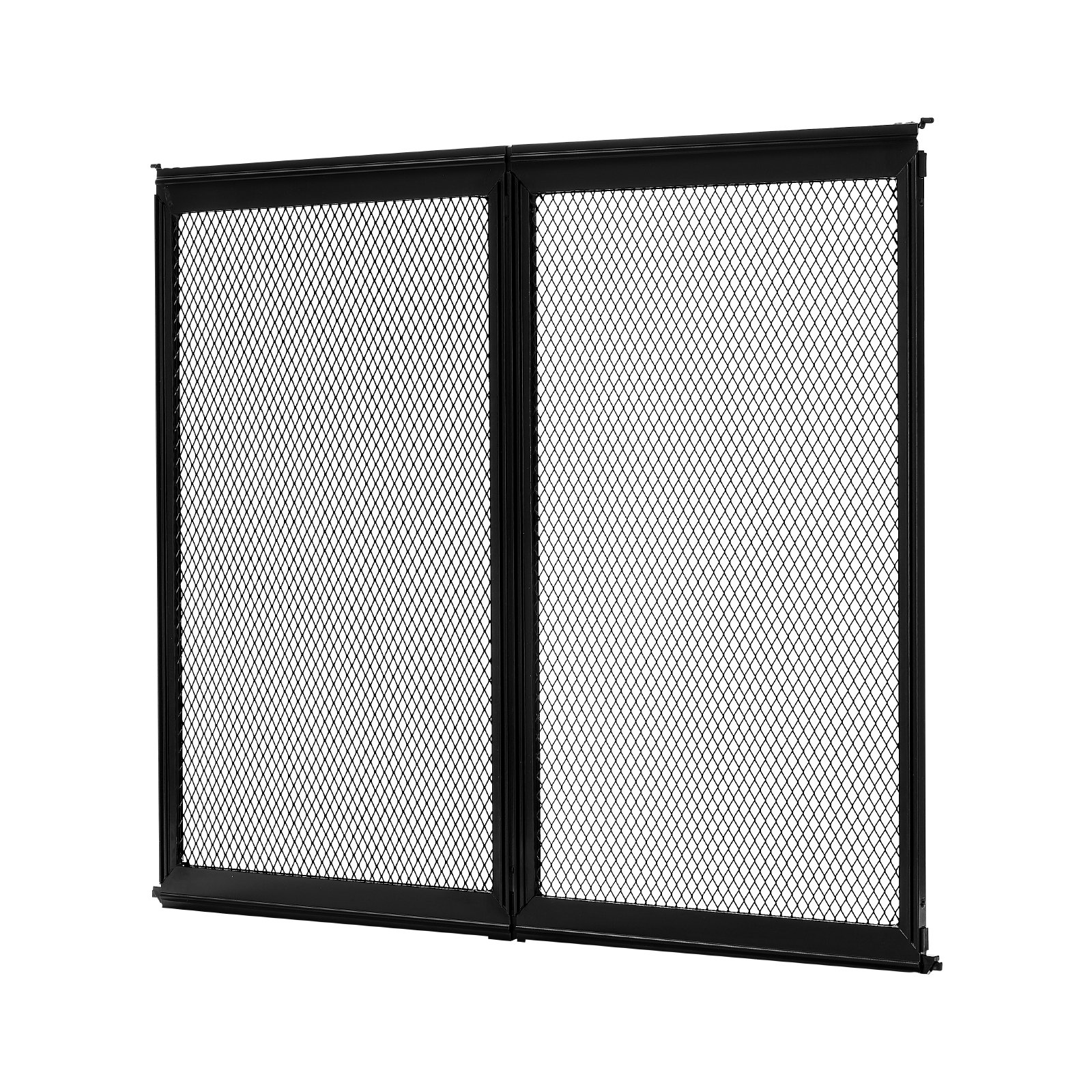 VEVOR Protector de Puerta para Caravana, Rejilla de 571,5 x 508 x 10,6  mm Malla Transpirable Reforzada Protección de Entrada para Caravanas de Aleación de Aluminio para Mascotas, Color Negro