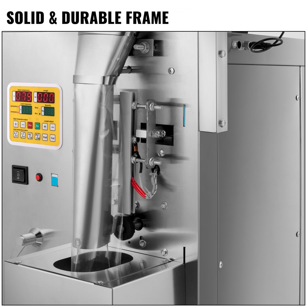 VEVOR Máquina de Llenado de Polvo Automática 1-200 g, Máquina de Pesaje y Embalaje de Partículas Automática para Cereales Harina Semillas 8-12 bolsas / min, Máquina de Pesaje y Embalaje 220 V 120 W