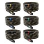 VEVOR Cable XLR de 7,62 m, Blindado, Balanceado, DMX Macho a Hembra, 3 Pines Chapado en Oro, para Iluminación de Escenario, Micrófonos, Amplificadores, Mezcladores y Sistemas de Altavoces, 6 uds