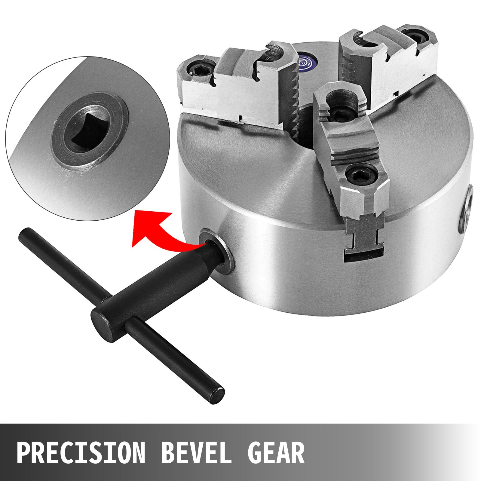 Portabrocas De Torno 3 Mordazas Autocentrantes Con Mordaza Reversible K11-160