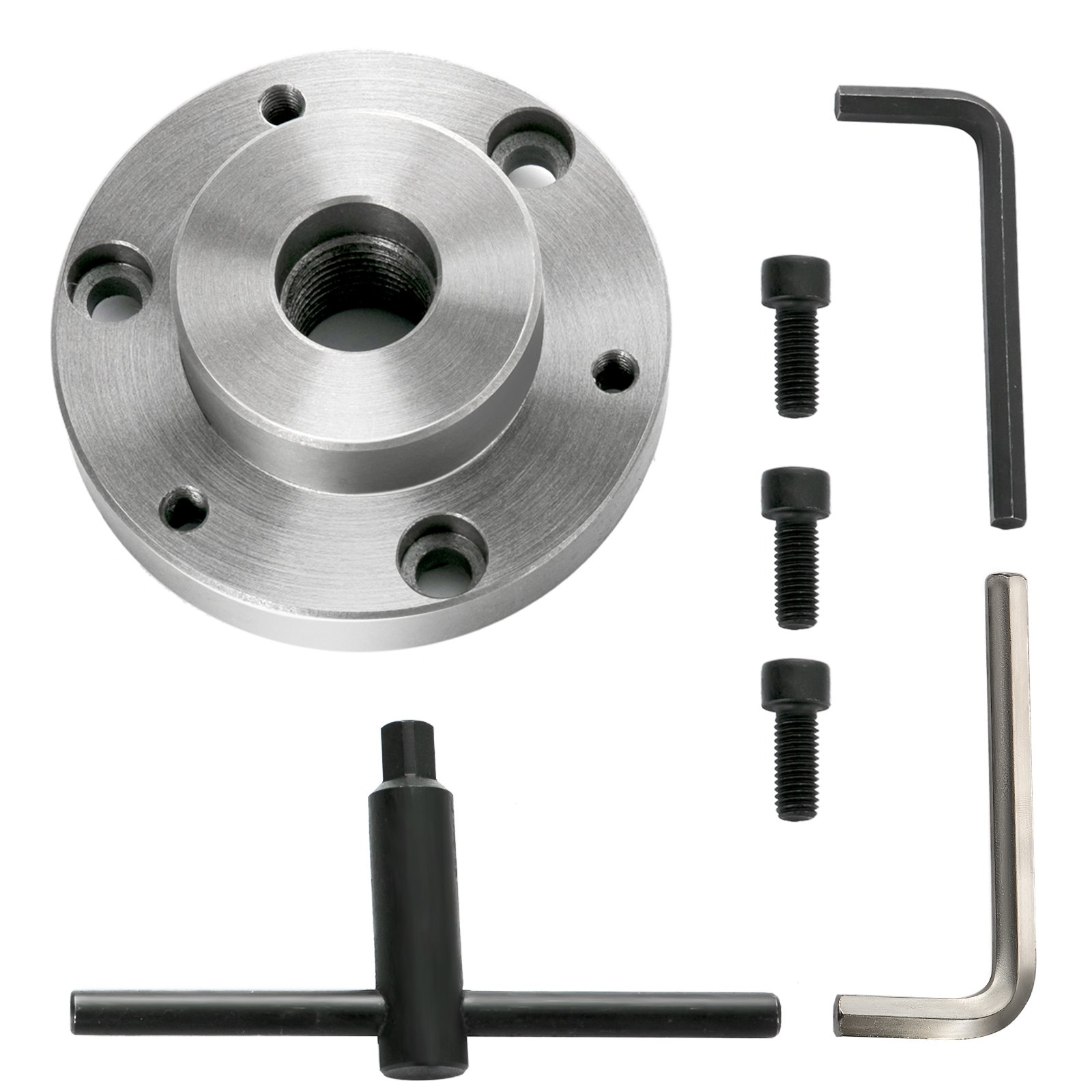 Vevor Mandril De Torno De Metal 200 Mm Torno Mandril Autocentrado 3 Mordazas