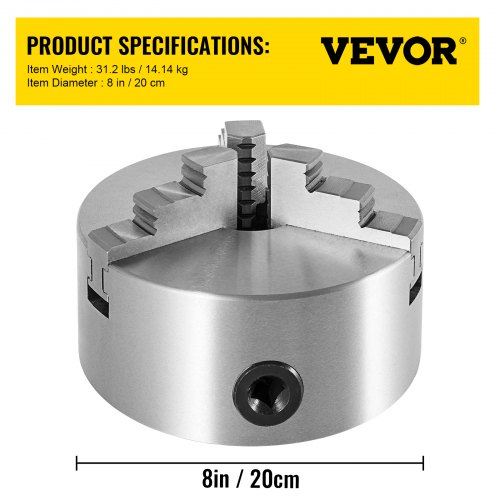 K11-200 Torno Chuck Mandril Autocentrante Con 3 Mordazas Reversibles Para Cnc