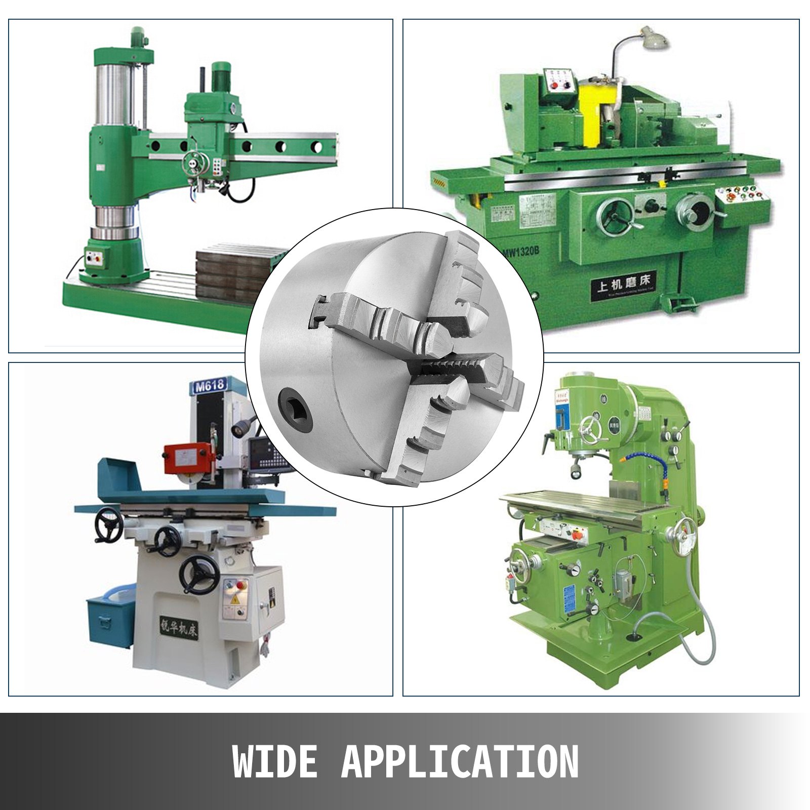 Mordazas Torno Chuck 80mm K12-80 Mandril De 4 Mordazas Para Tornos