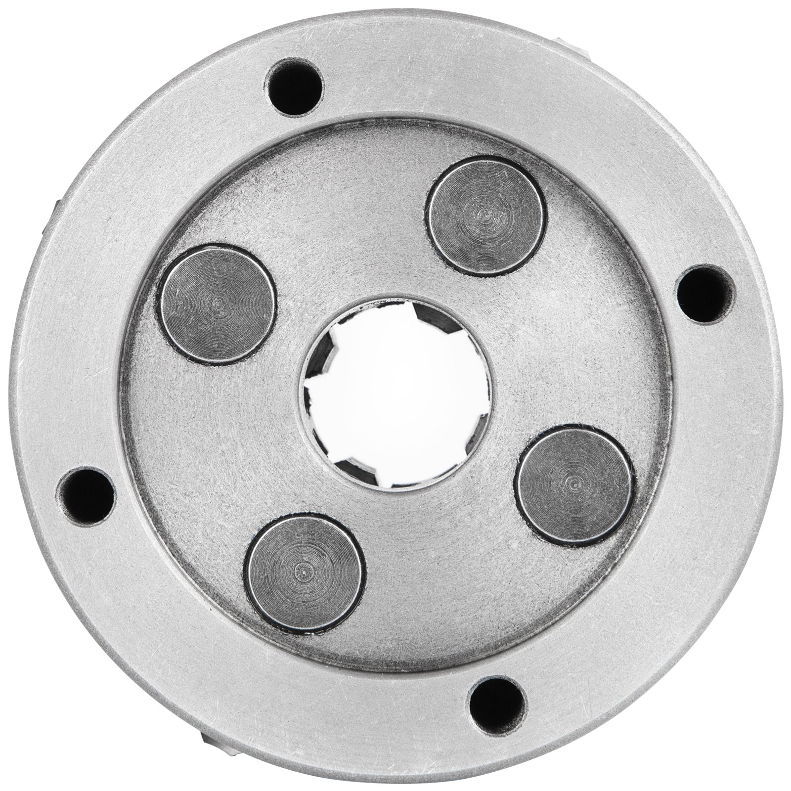 K72-100 Portabrocas De Fresadora Mandril De Torno 4" Con 4 Mordazas Reversibles