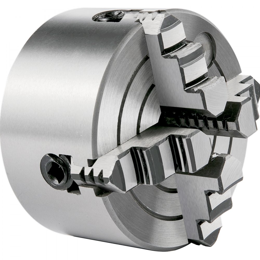 Vevor Mandril De Torno De Metal 100 Mm Torno Mandril Autocentrado 4 Mordazas