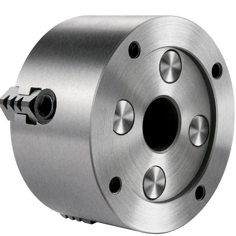 Vevor Mandril De Torno De Metal 100 Mm Torno Mandril Autocentrado 4 Mordazas