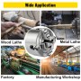 Vevor Mandril De Torno De Metal 100 Mm Torno Mandril Autocentrado 4 Mordazas