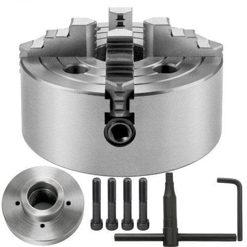 Vevor Mandril De Torno De Metal 160 Mm Torno Mandril Autocentrado 4 Mordazas