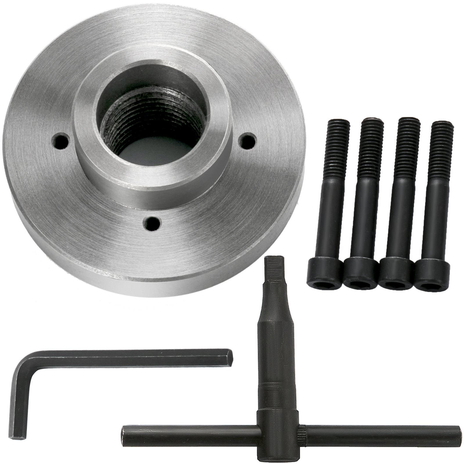 Vevor Mandril De Torno De Metal 160 Mm Torno Mandril Autocentrado 4 Mordazas