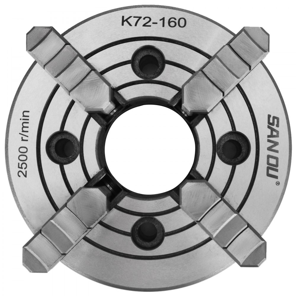 Mandril De Torno De Metal De 4 Mordazas De 160 Mm (6 ") Mordazas Independientes