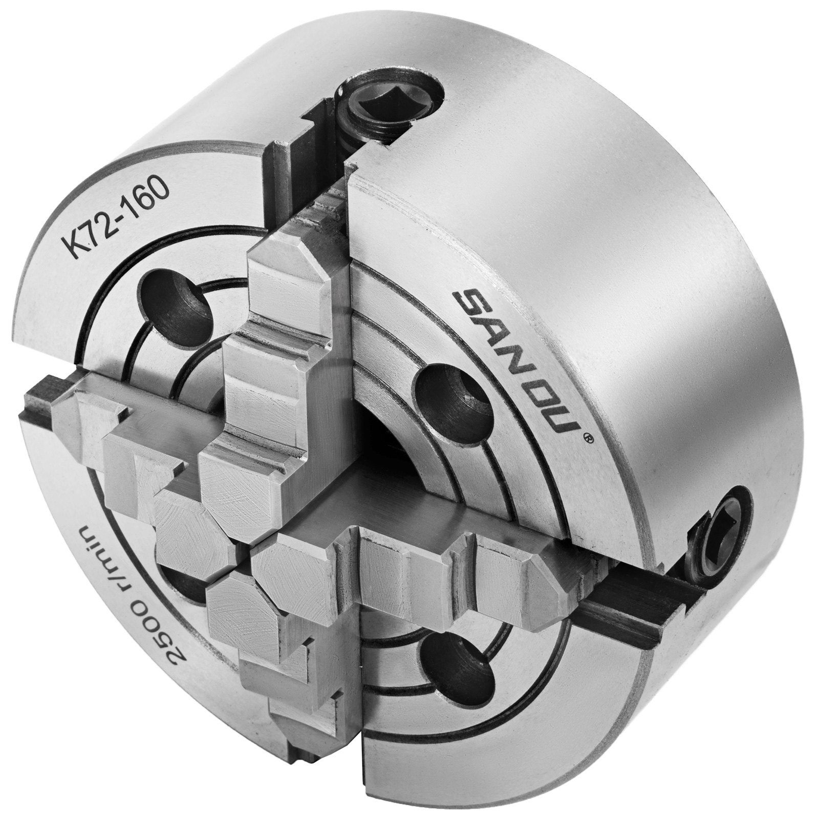 Mandril De Torno De Metal De 4 Mordazas De 160 Mm (6 ") Mordazas Independientes