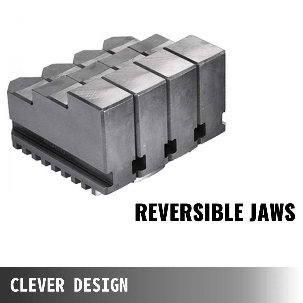 Portabrocas De Torno De 4 Mordazas Reversibles K72-250 Torno Chuck De 250mm