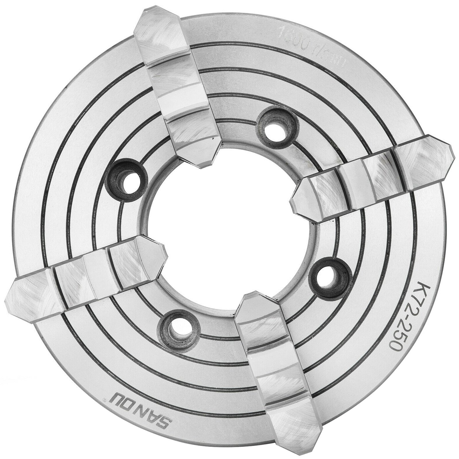 Portabrocas De Torno De 4 Mordazas Reversibles K72-250 Torno Chuck De 250mm