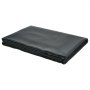 VEVOR Lona de Malla para Camión Volquete 2x5,5 m Revestimiento de PVC Negro con Doble Bolsillo Ojales de Latón, Correa Reforzada con Doble Costura para Sistema de Camión Volquete Manual o Eléctrico