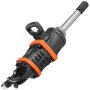 Llave de impacto neumática VEVOR negra con detalles en naranja y mango largo de acero.