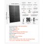 VEVOR Ventilador Solar 400 CFM Doble Ventilador, Panel Solar 30W Ajustable, Alta Velocidad de 2668 RPM, Intercambio de Aire para Invernadero, Gallinero, Carpa de Cultivo, Montaje en Suelo Techo Pared
