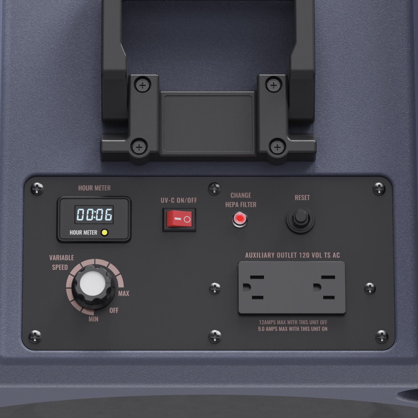 VEVOR Purificador de Aire con Máquina de Aire Negativo Apilable 3 Etapas 800 CFM