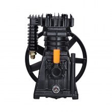 VEVOR Cabezal de Bomba de Compresor de Aire, 3 HP, 5,8 CFM a 90 PSI, Lubricado con Aceite de Cilindro Doble de Aluminio de Una Etapa con Presión Máxima de 116 PSI, 164 L/min, 300 x 265 x 335 mm
