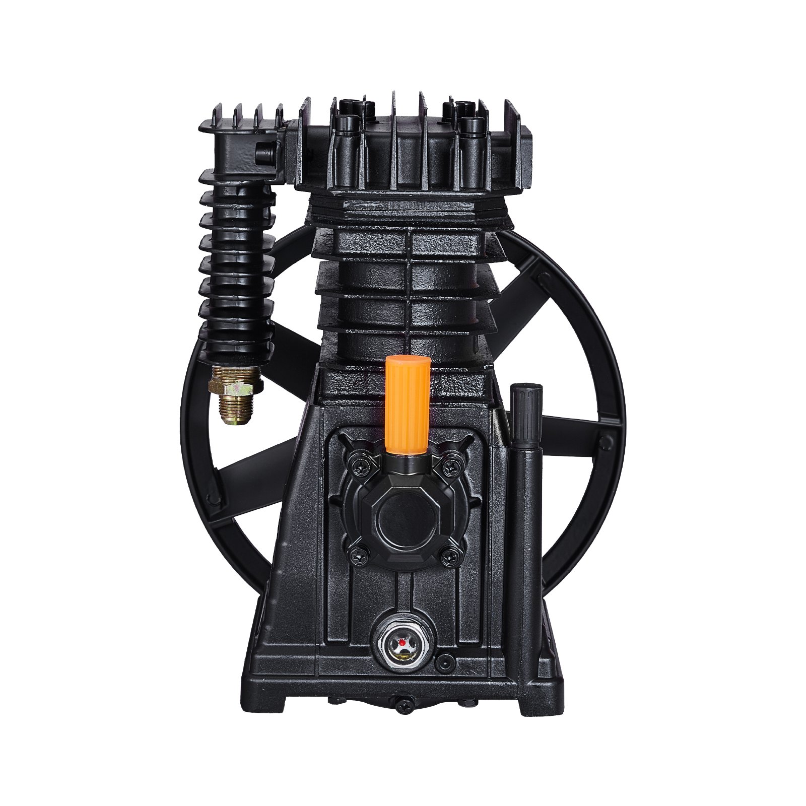 VEVOR Cabezal de Bomba de Compresor de Aire, 3 HP, 5,8 CFM a 90 PSI, Lubricado con Aceite de Cilindro Doble de Aluminio de Una Etapa con Presión Máxima de 116 PSI, 164 L/min, 300 x 265 x 335 mm