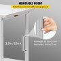 VEVOR Estante para Impresora de 3 Niveles Soporte para Impresora Oficina 48 x 39 x 77cm Soporte Móvil para Impresora con Ruedas Capacidad 70kg Estante Ajustable en Altura para Oficina y Hogar, Blanco