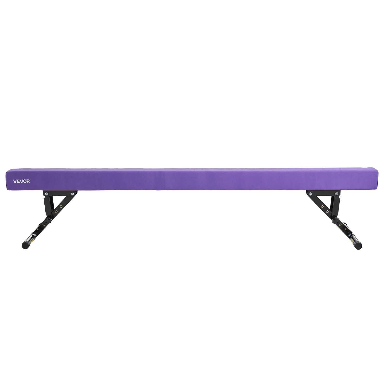 VEVOR Barra de Equilibrio para Niños, Altura Ajustable 5 Niveles de 170/380/470/540/565 mm, Carga hasta 158,7 kg, Color Morado, para la Coordinación y el Control Corporal, 2450 x 430 x 180 mm