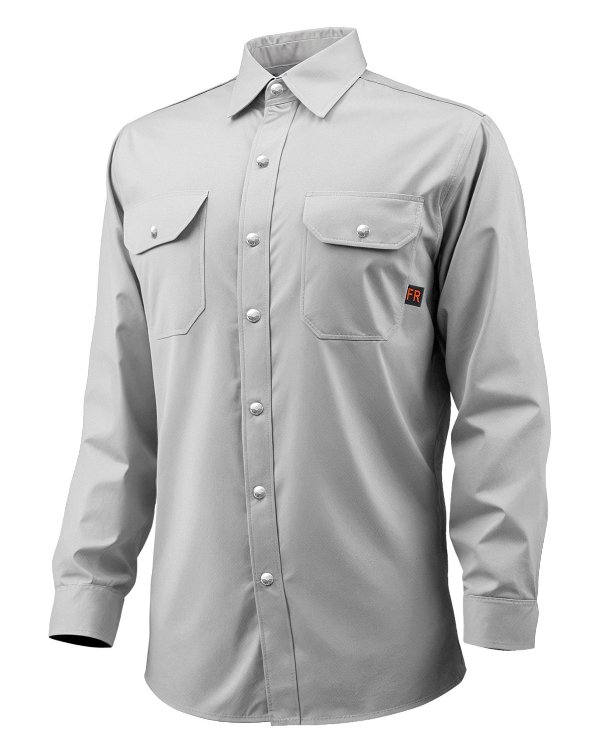 VEVOR Chaqueta de Soldadura Resistente al Fuego, Talla L, Algodón, Resistente al Calor Lavable a Máquina con Cuello, Puños y Bolsillos Ajustables, ATPV 9,2 cal/cm², 850,9 x 1295,4 x 647,7 mm, Gris