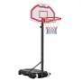 VEVOR Portable Basketball Stand, 1.6 to 2.1m Height Adjustment Basketball Hoop & Goal, Kids Adjustable Basketballs Hoop with Nylon Net & Rolling Wheels, Portable Backboard Set for Patios, Poolside
