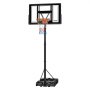 VEVOR Portable Basketball Stand, 1.35 to 3.05m Height Adjustment Basketball Hoop & Goal, Adjustable Basketballs Goal System with Built-in Rolling Wheels for Kids, Teens, Adults in Driveways, Pools