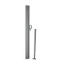 VEVOR Toldo Lateral Retráctil Pantalla de Privacidad al Aire Libre 160x300 cm Toldo Lateral contra Viento Impermeable de Poliéster 180g/m² Divisor de Habitación UV 30+ para Patio, Jardín, Balcón, Gris