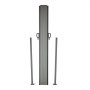 VEVOR Toldo Lateral Retráctil Pantalla de Privacidad al Aire Libre 200x600cm Toldo Lateral contra Viento Impermeable de Poliéster 180g/m² Divisor de Habitación UV 30+ para Patio, Jardín, Balcón, Beige