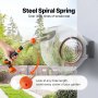 VEVOR Carrete de Manguera Retráctil para Montaje en Pared para Jardín 12 mmx30 m