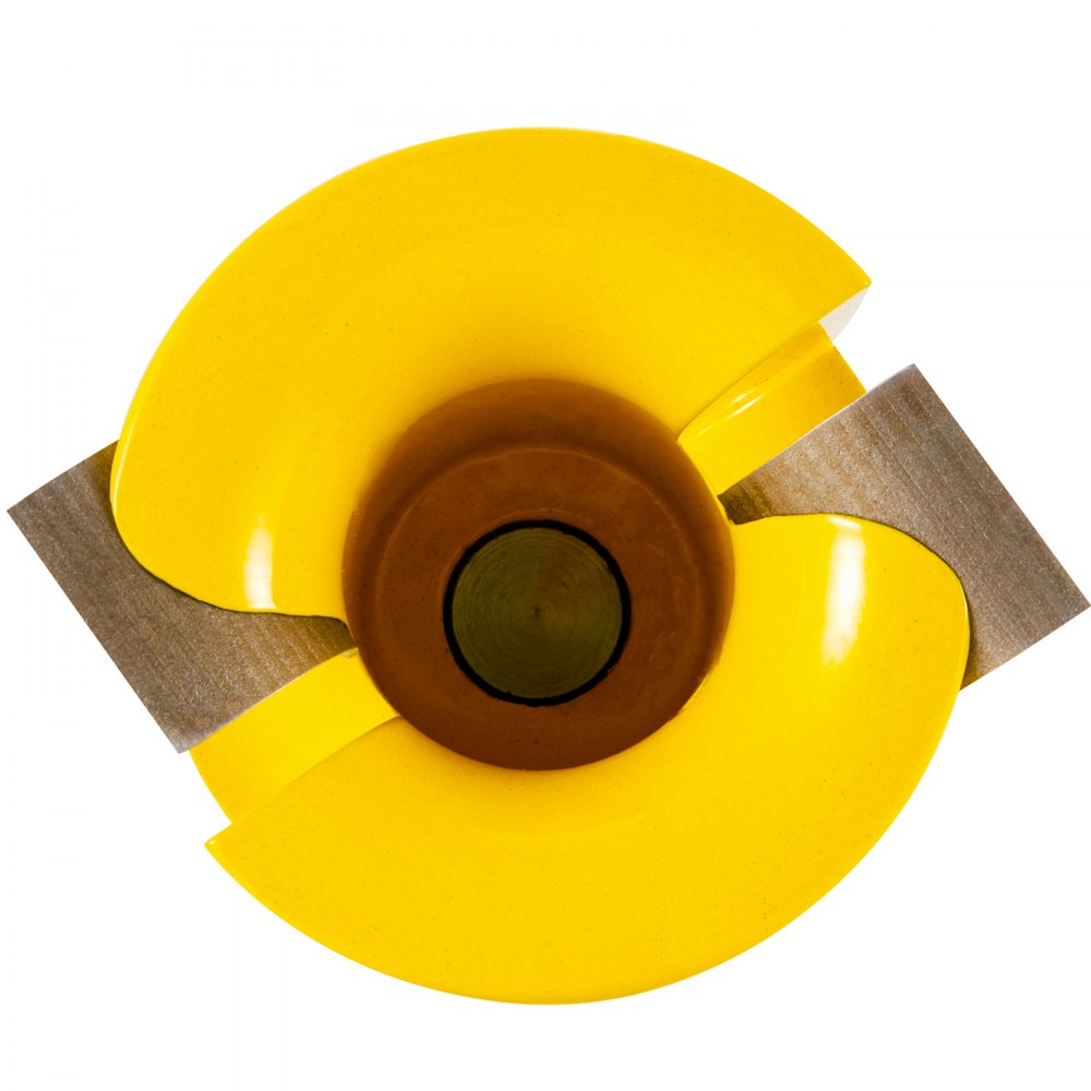 VEVOR Cortador de espiga, 1,5" / 38 mm de diámetro, cortador de muebles de troncos de aluminio y acero de primera calidad, con cuchillas curvadas dobles y tornillos de botón, kit maestro para el hogar