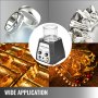 VEVOR Pulidora Magnética para Joyas KT-1005, Pulidora Giratoria para Joyería 100 g # 5, Pulidora Profesional de Tambor Giratorio Rotación Bidireccional de 2000 RPM para Metales Ligeros