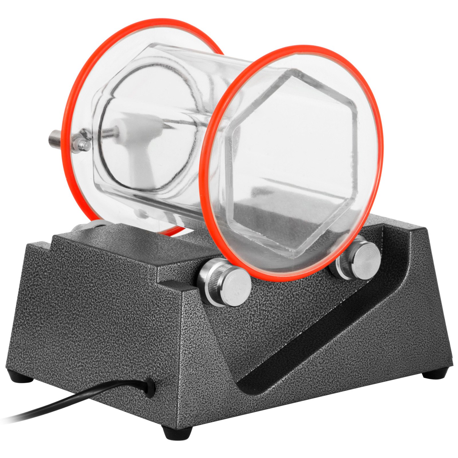 VEVOR Pulidor de Joyas 3 kg Limpiador de Perlas de Pulido Máquina de Pulido de Joyas Vaso Rotativo de Joyas 5 Velocidades Finalizador Profesional Mini Joyería Pulido Máquina con Grano de Pulido