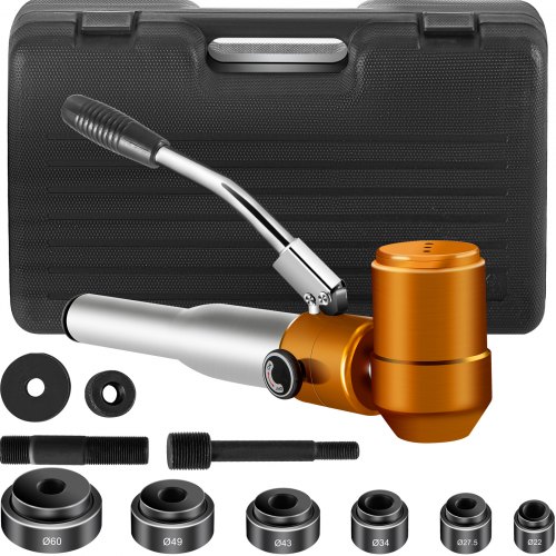 Perforadora Hidráulica Kits De Perforación Manual 6 X Troqueles Con Estuche 6t