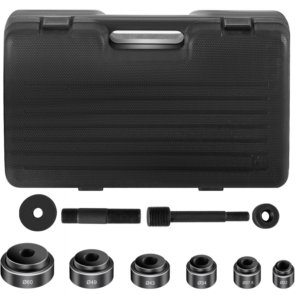 Perforadora Hidráulica Kits De Perforación Manual 6 X Troqueles Con Estuche 6t
