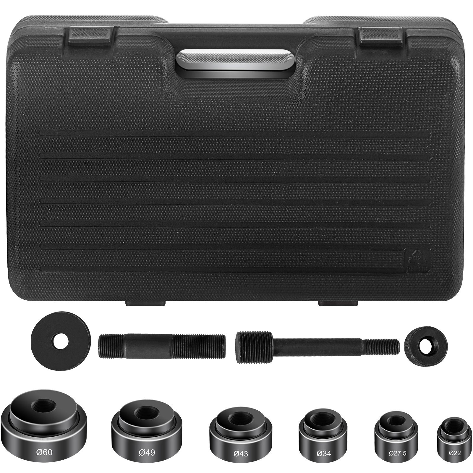 Perforadora Hidráulica Kits De Perforación Manual 6 X Troqueles Con Estuche 6t